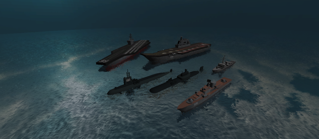 modern warships and modern warplanes
